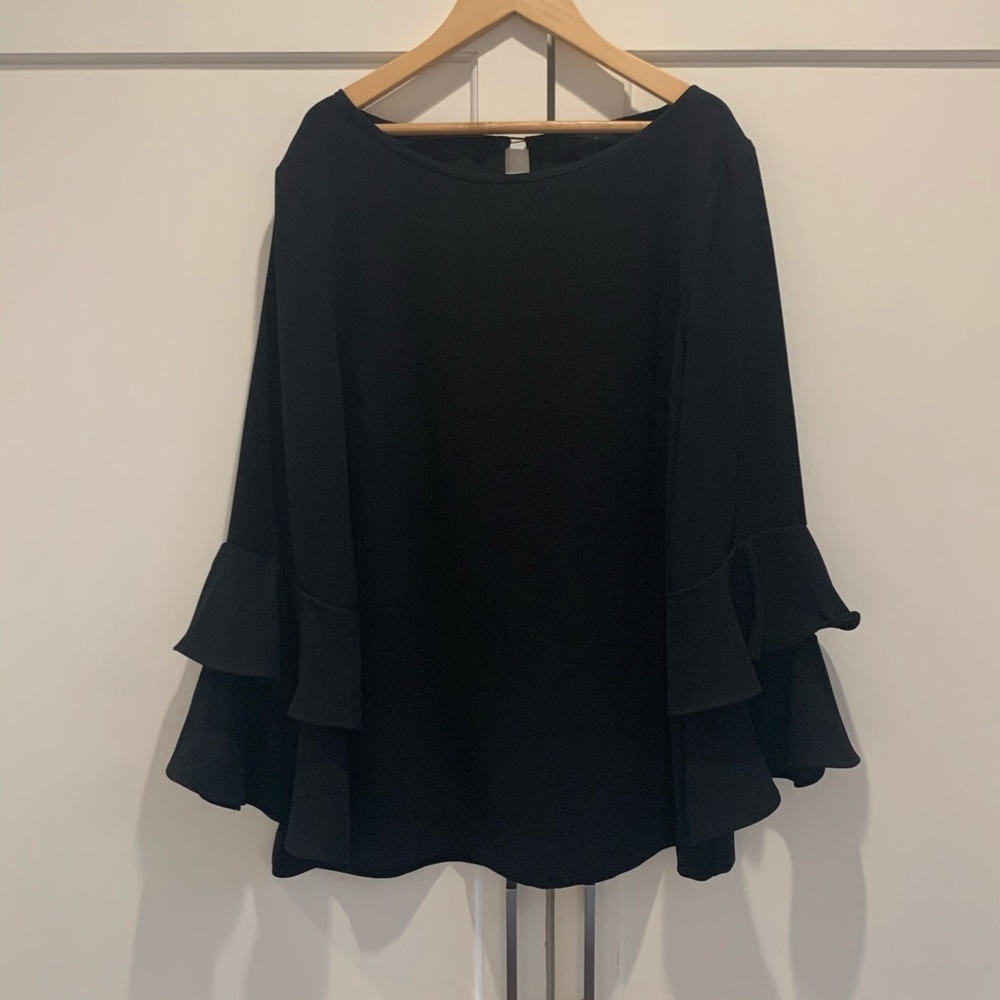 Like new J. Crew Ruffle Sleeve Top
